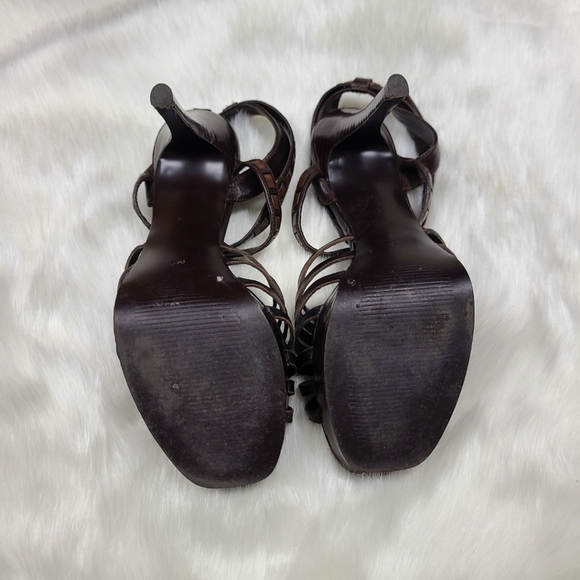 Guess "SHAYLEA"  Platform leather Stiletto Sandals Heels. - Picture 12 of 16